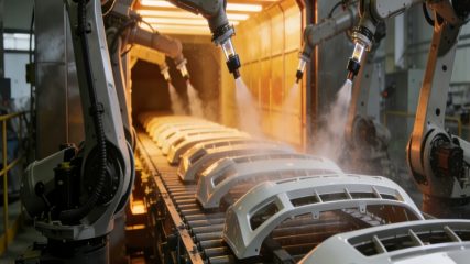 汽车塑料件喷涂线1